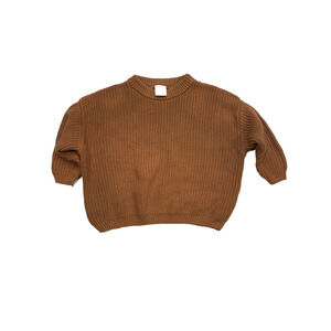 Sova Toddler Ribbed Knit Sweater Rust Pullover 6-12 Months Baby